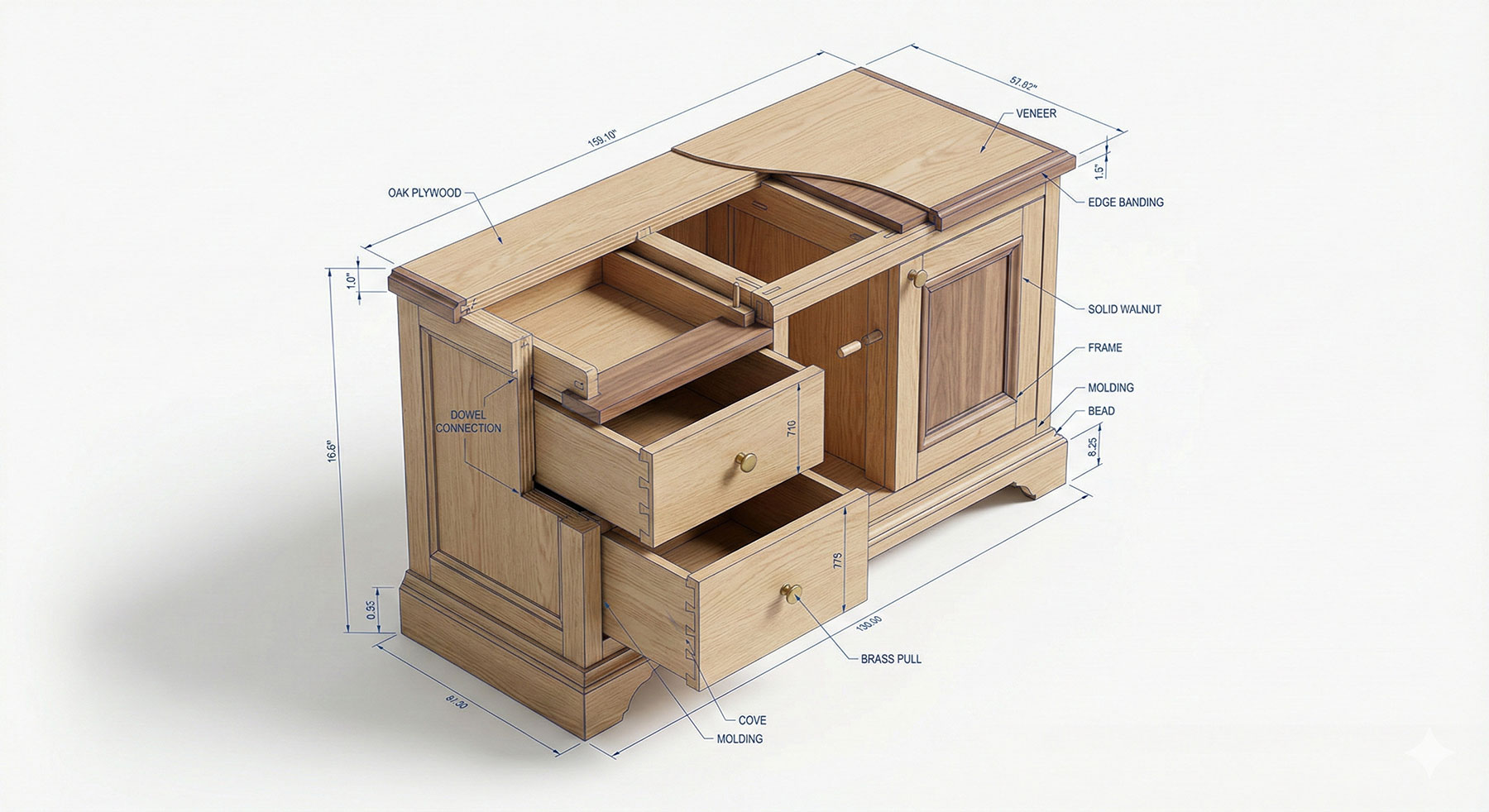 Guide to Detailing Millwork & Cabinetry in AutoCAD + Free DWG