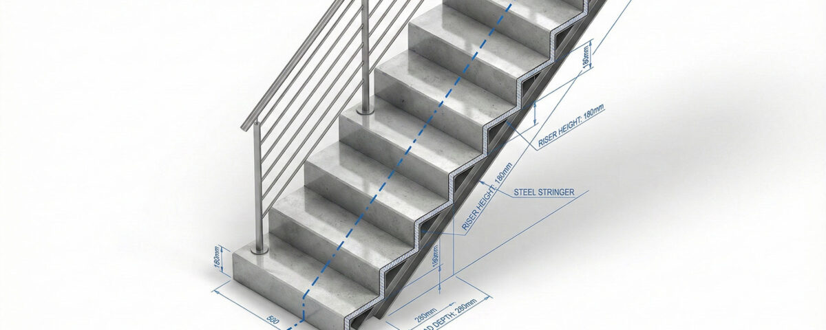 How to Draw Code-Compliant Stairs in AutoCAD + Free Blocks