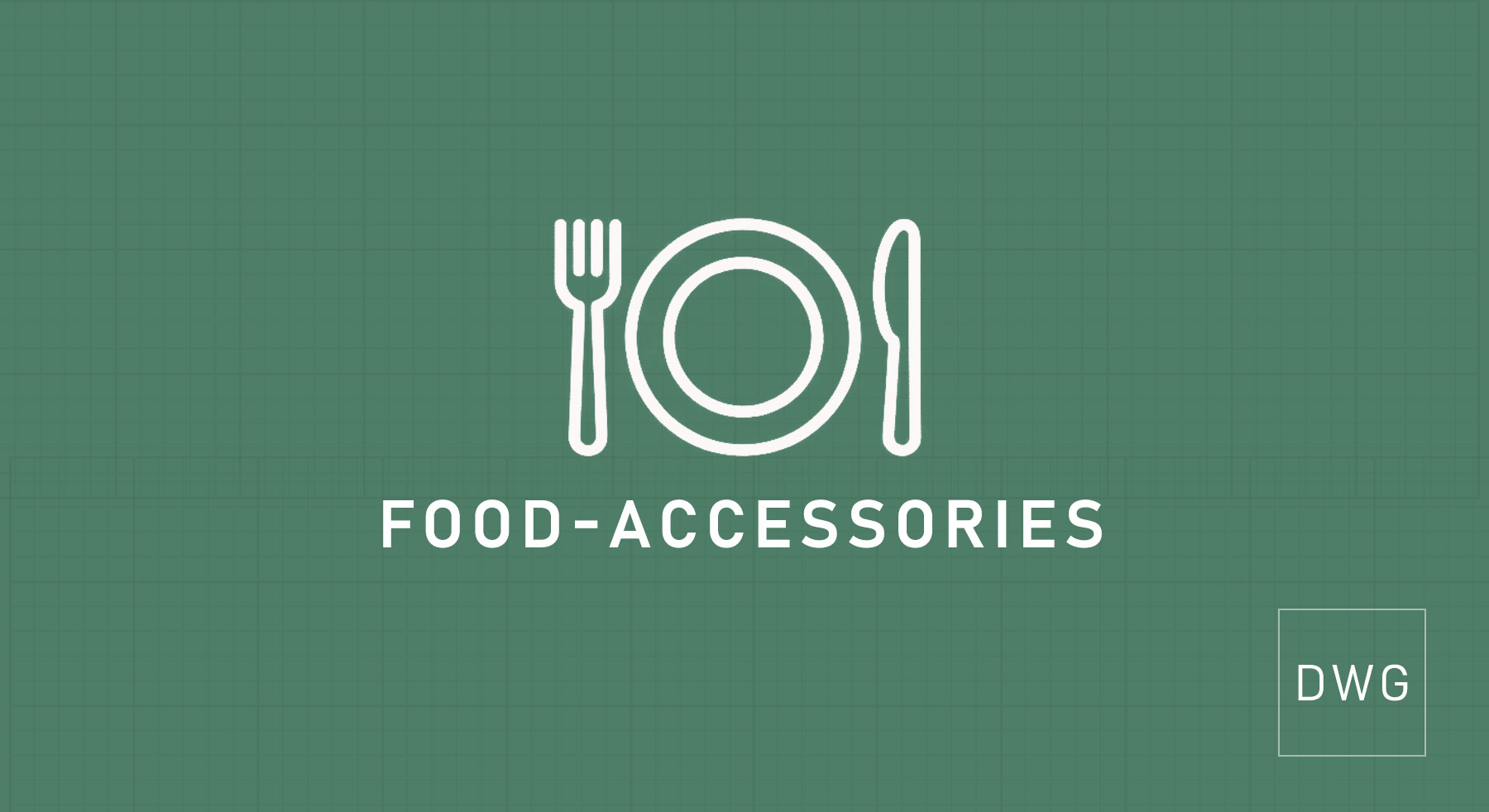 Food & Dining Accessories AutoCAD Pack (Free DWG)