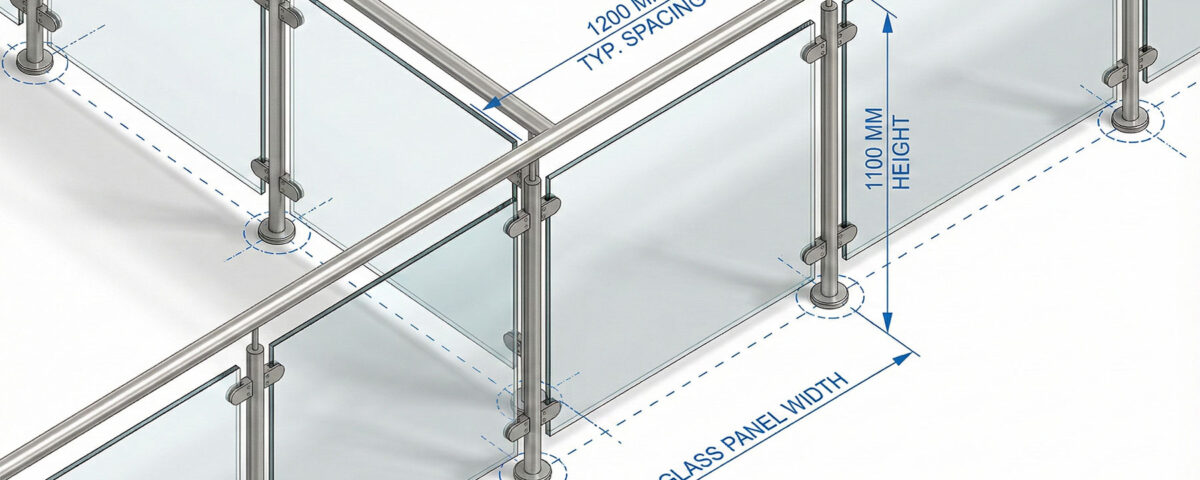 Guide to Railing & Baluster Spacing in AutoCAD + Free DWG