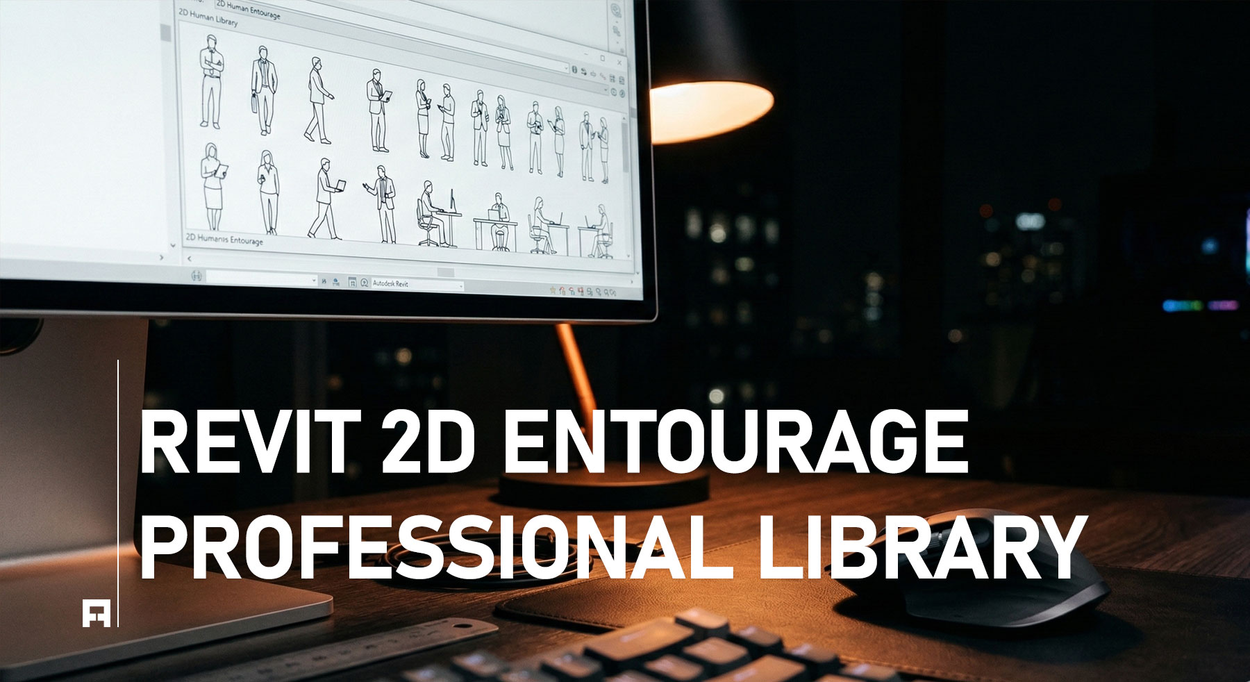 Revit 2D Entourage Library: Professional Figures