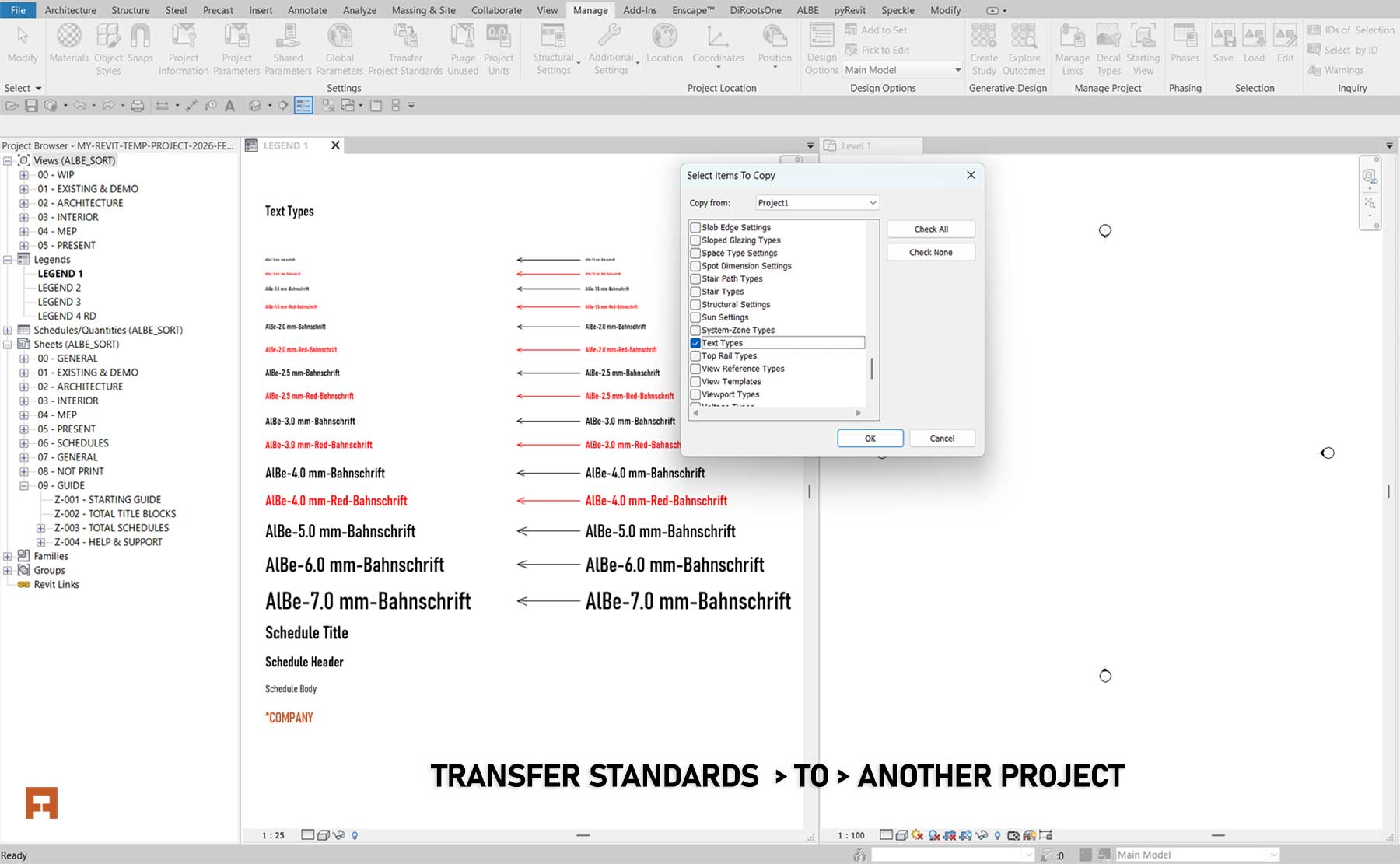 How to Transfer Revit Standards & Use a Gallery File