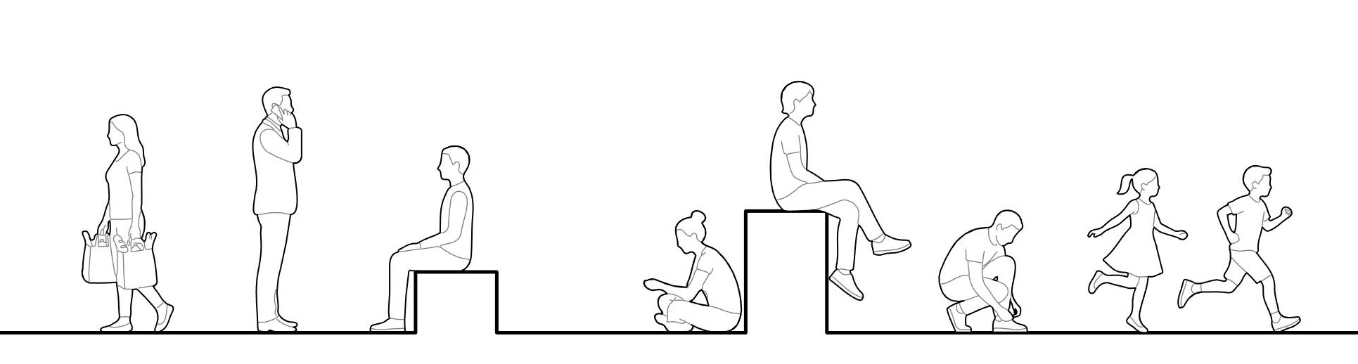 Revit 2D Entourage: Human Figures & People