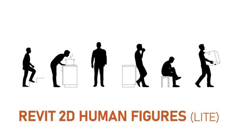 Revit 2D Entourage: Human Figures & People (LITE)